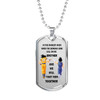 To My Brother Dog Tag Necklace For Men -Dragon Ball Z- Goku Vegeta Necklace Pendant Gold 18k and Stainless Steel Dog Tag - Gift Ideas for Brother
