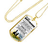 To My Boyfriend Dog Tag Military Ball Chain From Girlfriend - I Love You Quotes