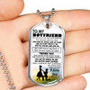 To My Boyfriend Dog Tag Military Ball Chain From Girlfriend - I Love You Quotes