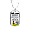 To My Boyfriend Dog Tag Military Ball Chain From Girlfriend - I Love You Quotes