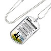 To My Boyfriend Dog Tag Military Ball Chain From Girlfriend - I Love You Quotes