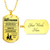 Boyfriend Dog Tag Military Ball Chain - To My Boyfriend Quotes Pendant Necklace