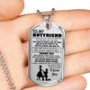 Boyfriend Dog Tag Military Ball Chain - To My Boyfriend Quotes Pendant Necklace