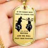 Brother Dog Tag Military Ball Chain - Biker Pendant Necklace Gifts For Men Luxur