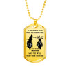 Brother Dog Tag Military Ball Chain - Biker Pendant Necklace Gifts For Men Luxur