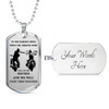 Brother Dog Tag Military Ball Chain - Biker Pendant Necklace Gifts For Men Luxur