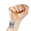 Brother Dog Tag Military Ball Chain - Biker Pendant Necklace Gifts For Men Luxur