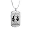 Brother Dog Tag Military Ball Chain - Biker Pendant Necklace Gifts For Men Luxur