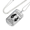 Brother Dog Tag Military Ball Chain - Biker Pendant Necklace Gifts For Men Luxur