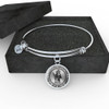 SAINT CHRISTOPHER Necklace, Bangle -Behold St. Christopher and Go your Way