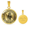 SAINT CHRISTOPHER Necklace, Bangle -Behold St. Christopher and Go your Way
