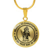 SAINT CHRISTOPHER Necklace, Bangle -Behold St. Christopher and Go your Way