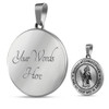 SAINT CHRISTOPHER Necklace, Bangle -Behold St. Christopher and Go your Way