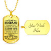 Love Quotes for Boyfriend Dog Tag Necklace - Personalized To My Boyfriend Gifts