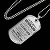 Love Quotes for Boyfriend Dog Tag Necklace - Personalized To My Boyfriend Gifts