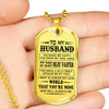 Love Quotes for Boyfriend Dog Tag Necklace - Personalized To My Boyfriend Gifts