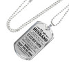 Love Quotes for Boyfriend Dog Tag Necklace - Personalized To My Boyfriend Gifts