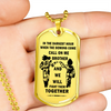 To My Brother Luxury Dog tag Military Ball Chain, Dragon Ball Necklace pendants
