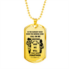 To My Brother Luxury Dog tag Military Ball Chain, Dragon Ball Necklace pendants