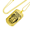 To My Brother Luxury Dog tag Military Ball Chain, Dragon Ball Necklace pendants