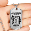 To My Brother Luxury Dog tag Military Ball Chain, Dragon Ball Necklace pendants