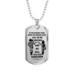 To My Brother Luxury Dog tag Military Ball Chain, Dragon Ball Necklace pendants