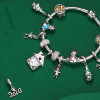 bamoer Christmas Collection 925 Stelring Silver Charm fit Bracelet DIY Bijoux Women Fine  Jewelry Making Festival Gifts bamoer Christmas Collection 925 Stelring Silver Charm fit Bracelet DIY Bijoux Women Fine  Jewelry Making Festival Gifts