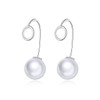 Drop Earrings Fine Jewelry Female Drop Earrings with Pearls Earrings 925 Sterling Silver Jewelry Mother's Day Gift SCE006 Drop Earrings Fine Jewelry Female Drop Earrings with Pearls Earrings 925 Sterling Silver Jewelry Mother's Day Gift SCE006
