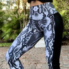 *NEW* High Waisted Serpent Print Bum Scrunch Push Up Workout Legging
