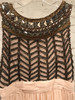 PEACH/GOLD BEADED GOWN