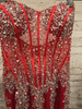 RED GEMMED MERMAID GOWN