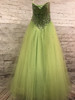 LIME GREEN PRINCESS GOWN