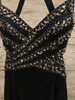 NAVY FULL SEQUIN LONG GOWN