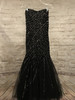 BLACK GEMMED MERMAID GOWN