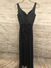 NAVY SPARKLY LONG EVENING GOWN