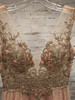 PEACH/GOLD A LINE GOWN
