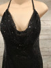 BLACK FULL SEQUIN LONG GOWN