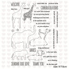 Elephant Lion Giraffe Decoration Clear Stamps