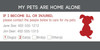 ID Card - Pets Are Home Alone - Checkbox Design