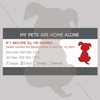 ID Card - Pets Are Home Alone - Checkbox Design