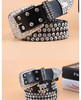 Rhinestone fashion skull belt