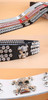 Rhinestone fashion skull belt