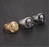 Skull relief SS ring