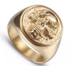 Skull relief SS ring