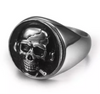 Skull relief SS ring