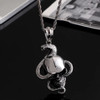 Skull and snake SS pendant chain