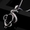 Skull and snake SS pendant chain