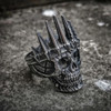 Skull king hammered SS ring