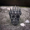 Skull king hammered SS ring