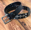 Genuine leather vintage skull belt